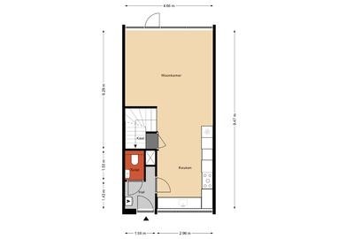 Floorplan - Twiskeweg 236, 1503 AG Zaandam